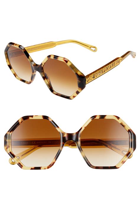 chloe octagonal sunglasses|chloe sunglasses for women.